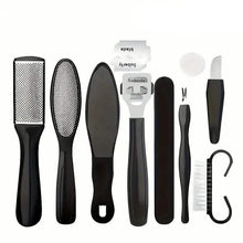 Load image into Gallery viewer, 10-Piece Set: Stainless Steel Foot Care Kit - Portable Pedicure &amp; Manicure Set
