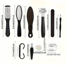 Load image into Gallery viewer, 10-Piece Set: Stainless Steel Foot Care Kit - Portable Pedicure &amp; Manicure Set

