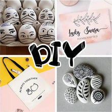 Load image into Gallery viewer, 10-Pieces: Black Permanent Markers Fine Tip
