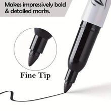 Load image into Gallery viewer, 10-Pieces: Black Permanent Markers Fine Tip
