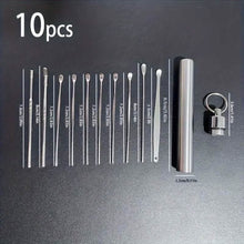 Load image into Gallery viewer, 10-Pieces: Stainless Steel Ear Wax Removal Tool Set
