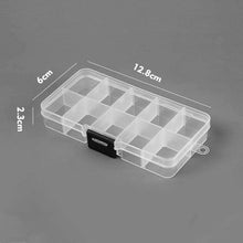 Load image into Gallery viewer, 10 Slots Adjustable Plastic Jewelry Box Storage Case Craft Jewelry Organizer Beads  Jewelry Making Jewelry Organizer Adjustable Storage Box Plastic Compartments Organizer for Jewelry
