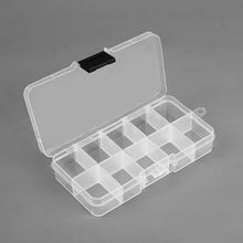 Load image into Gallery viewer, 10 Slots Adjustable Plastic Jewelry Box Storage Case Craft Jewelry Organizer Beads  Jewelry Making Jewelry Organizer Adjustable Storage Box Plastic Compartments Organizer for Jewelry
