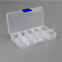 Load image into Gallery viewer, 10 Slots Adjustable Plastic Jewelry Box Storage Case Craft Jewelry Organizer Beads  Jewelry Making Jewelry Organizer Adjustable Storage Box Plastic Compartments Organizer for Jewelry
