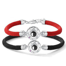 Load image into Gallery viewer, 100 Languages I Love You Couple Bracelets Braided Rope Bracelet Bangle Bracelet  Languages Couple Bracelets For Boyfriend And Girlfriend Matching Love Bracelets For Couples I love You Gifts For Him And Her
