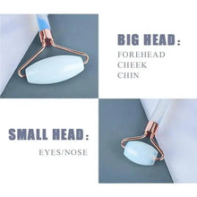 Load image into Gallery viewer, 100% Natural Opal Clear Blue Roller Guasha Set - Massage Beauty Tools for Skin Firming Natural Glow and Stress Relief
