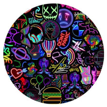 Load image into Gallery viewer, 100-Piece: Cartoon Neon Light Graffiti Stickers

