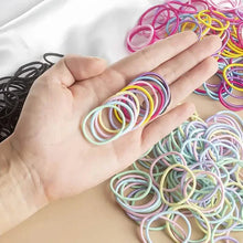 Load image into Gallery viewer, 100-Pieces: High Elastic Leather Hair Rope Ponytail Bands - Seamless
