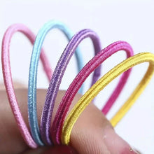 Load image into Gallery viewer, 100-Pieces: High Elastic Leather Hair Rope Ponytail Bands - Seamless
