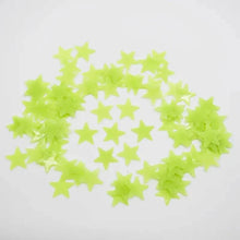 Load image into Gallery viewer, 100-Pieces: Luminous Glow in the Dark Star Wall Stickers
