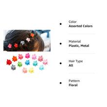 Load image into Gallery viewer, 100-Pieces: Non-Slip Colorful Mini Hair Claw Clips Clamps Accessories
