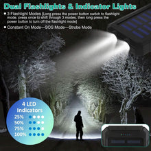 Load image into Gallery viewer, 10000mAh Solar Power Bank External Battery Pack
