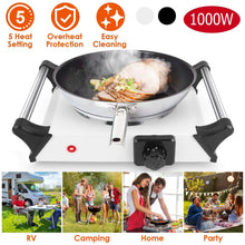 Load image into Gallery viewer, 1000W Electric Burner Portable Coil Heating Hot Plate Stove Countertop
