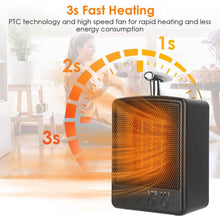 Load image into Gallery viewer, 1000W Portable Electric Space Heater
