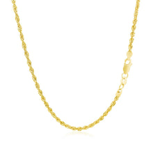 Load image into Gallery viewer, 2.0mm 14k Yellow Gold Light Rope Chain

