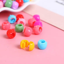 Load image into Gallery viewer, 100Pcs Cute Candy Colors Plastic Hairpins Mini Hair Claw Clips Hair Braids Maker Beads Headwear Gorgeous Hair Accessories For Women
