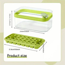 Load image into Gallery viewer, 101oz. Ice Cube Tray Set - 64 Pcs Silicone Ice Cube Tray With Lid &amp; Bin

