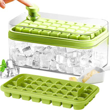 Load image into Gallery viewer, 101oz. Ice Cube Tray Set - 64 Pcs Silicone Ice Cube Tray With Lid &amp; Bin
