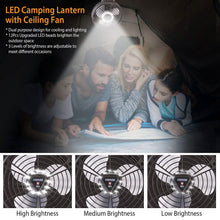 Load image into Gallery viewer, 10400 mAh Portable Camping Fan
