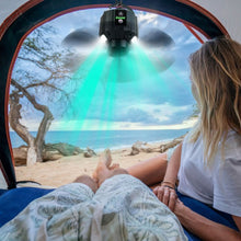 Load image into Gallery viewer, 10400mAh USB Battery Powered Hanging Tent Lantern Fan Power Bank
