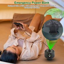 Load image into Gallery viewer, 10400mAh USB Battery Powered Hanging Tent Lantern Fan Power Bank
