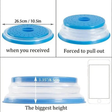 Load image into Gallery viewer, 10.5 inch Collapsible Food Plate Lid Cover
