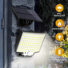 Load image into Gallery viewer, 106LED Super Bright Motion Sensor Solar Power LED Garden Wall Light
