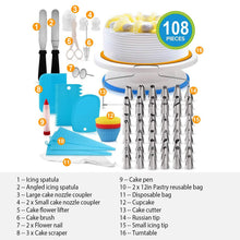 Load image into Gallery viewer, 108-Piece: Cake Decorating Supplies Kit
