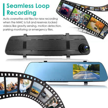 Load image into Gallery viewer, 1080P Car DVR 4.3inches Dash Cam with 140° Angle Loop Recording
