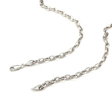 Load image into Gallery viewer, 4.6mm 14k White Gold Oval Rolo Chain

