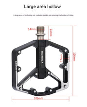 Load image into Gallery viewer, Bicycle Pedal Non-Slip  Bike Pedals Aluminum Alloy Flat Platform Applicable Waterproof Cycling Accessories Bike Pedals Road Bicycle Pedals Cleats Set Clipless Pedals Compatible With Road Bikes
