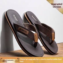 Load image into Gallery viewer, Comfortable Casual Summer Flip- Flops Men Beach Slippers Sandals Simple Luxury Design Indoor Non-Slip Black Flip Flops
