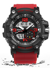 Load image into Gallery viewer, NEW Sport Analog-Digital Watch For Men and Woman  Waterresistant 50M Professional Waterproof Quartz Large Dial Military Wristwatches  With Night Mode
