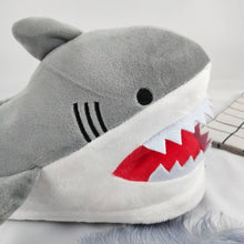 Load image into Gallery viewer, Warm Shark Womens Home Slippers Fashion Plush Winter Funny Elegant Women Slippers Cute Cartoon Shark Indoor Warm Home Cotton Slippers

