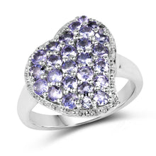Load image into Gallery viewer, 1.63 Carat Genuine Tanzanite .925 Sterling Silver Ring
