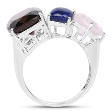 Load image into Gallery viewer, 7.51 Carat Genuine Multi Stone .925 Sterling Silver Ring
