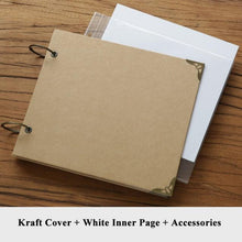 Load image into Gallery viewer, 10Inch Wedding Photo Album Scrapbook Cardboard Albums Photo Baby Scrapbooking Album Blank Cover Travel Albums For Photos Home Decor House Decoration DIY Memorable Gifts For Loved Ones
