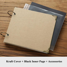 Load image into Gallery viewer, 10Inch Wedding Photo Album Scrapbook Cardboard Albums Photo Baby Scrapbooking Album Blank Cover Travel Albums For Photos Home Decor House Decoration DIY Memorable Gifts For Loved Ones
