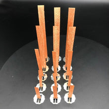 Load image into Gallery viewer, 10pc 6-13cm Wooden Candles Wick With Sustainer Tab Candle Wick Core For DIY Candle Handmade Wooden Wick Soy Parffin Wax Wick DIY Candle Making
