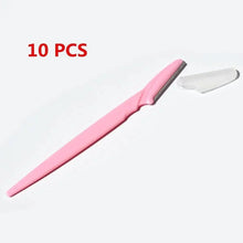 Load image into Gallery viewer, 10pcs Exfoliating Dermaplaning Eyebrow Razor - Facial Hair Remover Women Beauty Makeup Skin Care Tools
