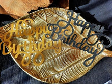 Load image into Gallery viewer, 10pcs Glitter Happy Birthday Cake Topper Happy Birthday Cake Topper Happy Birthday Cupcake Topper Glitter Gold Decoration Bling Sparkle Decoration Sign Happy Birthday Cake Topper Girl Birthday Dessert Decor
