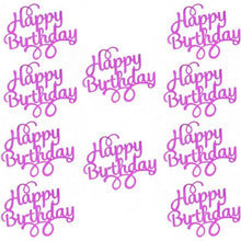 Load image into Gallery viewer, 10pcs Glitter Happy Birthday Cake Topper Happy Birthday Cake Topper Happy Birthday Cupcake Topper Glitter Gold Decoration Bling Sparkle Decoration Sign Happy Birthday Cake Topper Girl Birthday Dessert Decor
