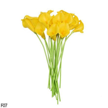 Load image into Gallery viewer, 10Pcs High Quality Real Touch Calla Lily Artificial Flowers Bouquet For Wedding Bridal Home Kitchen Table Flower Decoration Home Decor
