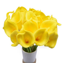 Load image into Gallery viewer, 10Pcs High Quality Real Touch Calla Lily Artificial Flowers Bouquet For Wedding Bridal Home Kitchen Table Flower Decoration Home Decor
