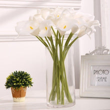 Load image into Gallery viewer, 10Pcs High Quality Real Touch Calla Lily Artificial Flowers Bouquet For Wedding Bridal Home Kitchen Table Flower Decoration Home Decor
