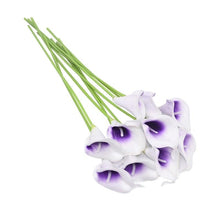 Load image into Gallery viewer, 10Pcs High Quality Real Touch Calla Lily Artificial Flowers Bouquet For Wedding Bridal Home Kitchen Table Flower Decoration Home Decor
