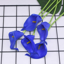 Load image into Gallery viewer, 10Pcs High Quality Real Touch Calla Lily Artificial Flowers Bouquet For Wedding Bridal Home Kitchen Table Flower Decoration Home Decor
