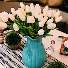 Load image into Gallery viewer, 10PCS PU Fake Tulips Real Touch beautiful and Eligant Flower Real Touch Bouquet For Wedding Decoration Flowers Home Garden Decor
