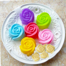Load image into Gallery viewer, 10pcs Rose Mold  Food Grade Silicone Mini Cupcake Cake Tool Muffin Cookie Baking Molds Chocolate Soap Pastry Decorating Set Reusable And Non-stick Mini Size Silicone Baking Cups Muffin Cups Mini Cupcake Liners Mini Chocolate Holders
