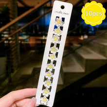 Load image into Gallery viewer, 10pcs Small Flower Buckle Hair Clips Hairpins for Women Girls Fashion Hair Styles Holder Hair Pins Claws Wedding Hair Accessories for Brides and Bridesmaids
